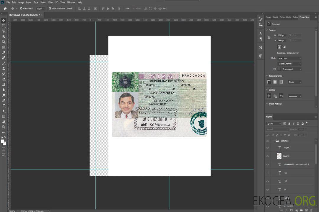 Visa touristique pour la Croatie template Visa touristique pour la Croatie template